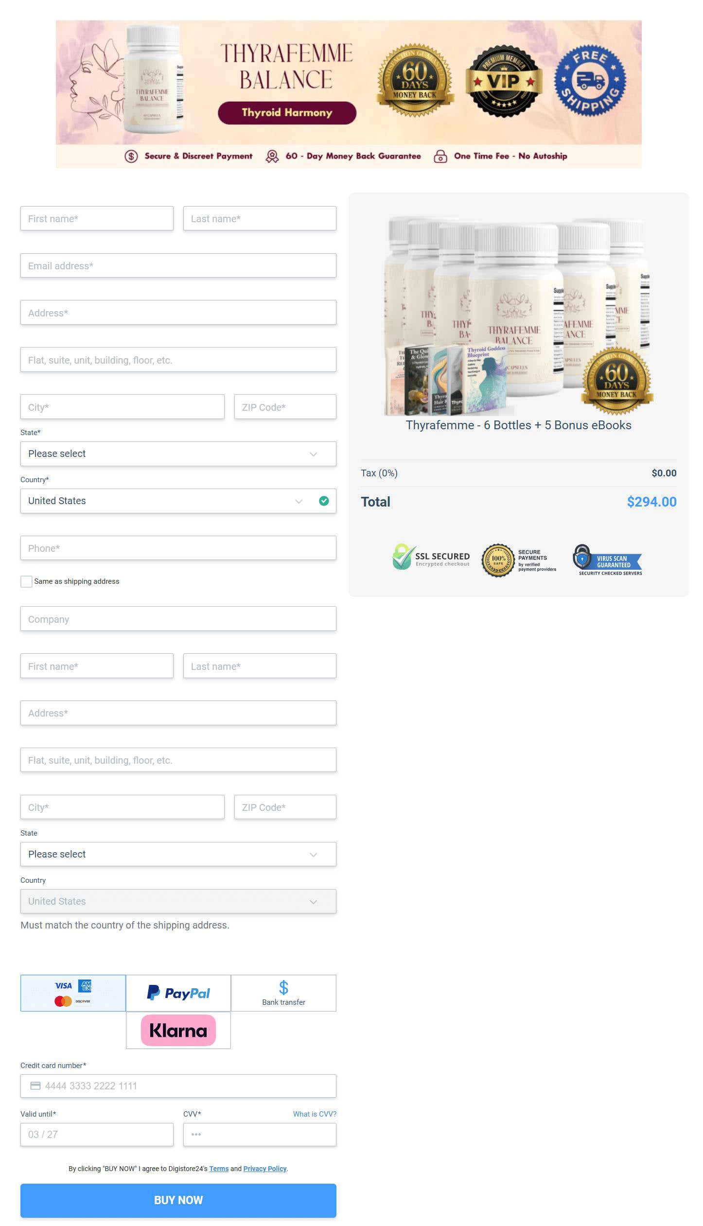 Thyrafemme Balance Order